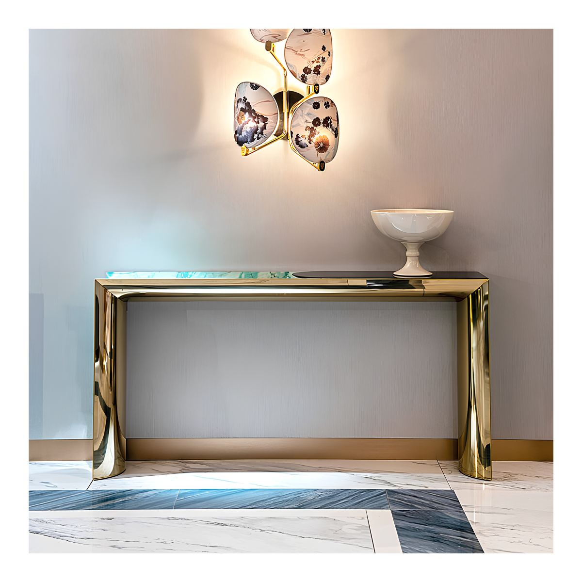 Turquoise Console Table